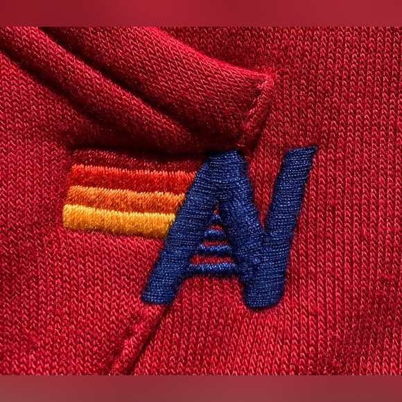 Aviator Nation Lightning Bolt Red Full Zip Hoodie Men’s Size XL - Picture 3 of 10